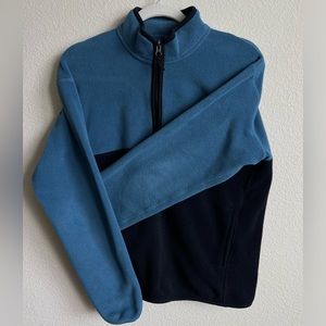 Blue/ Navy UNIQLO oversized quarter zip